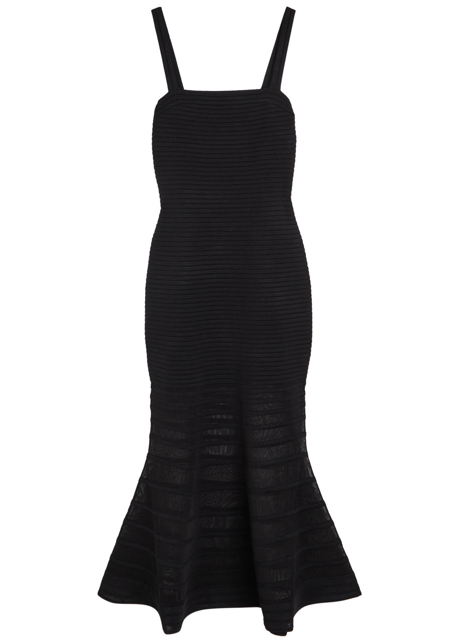 Simkhai Vallarie Knitted Midi Dress - Black - S (UK8-10 / S)