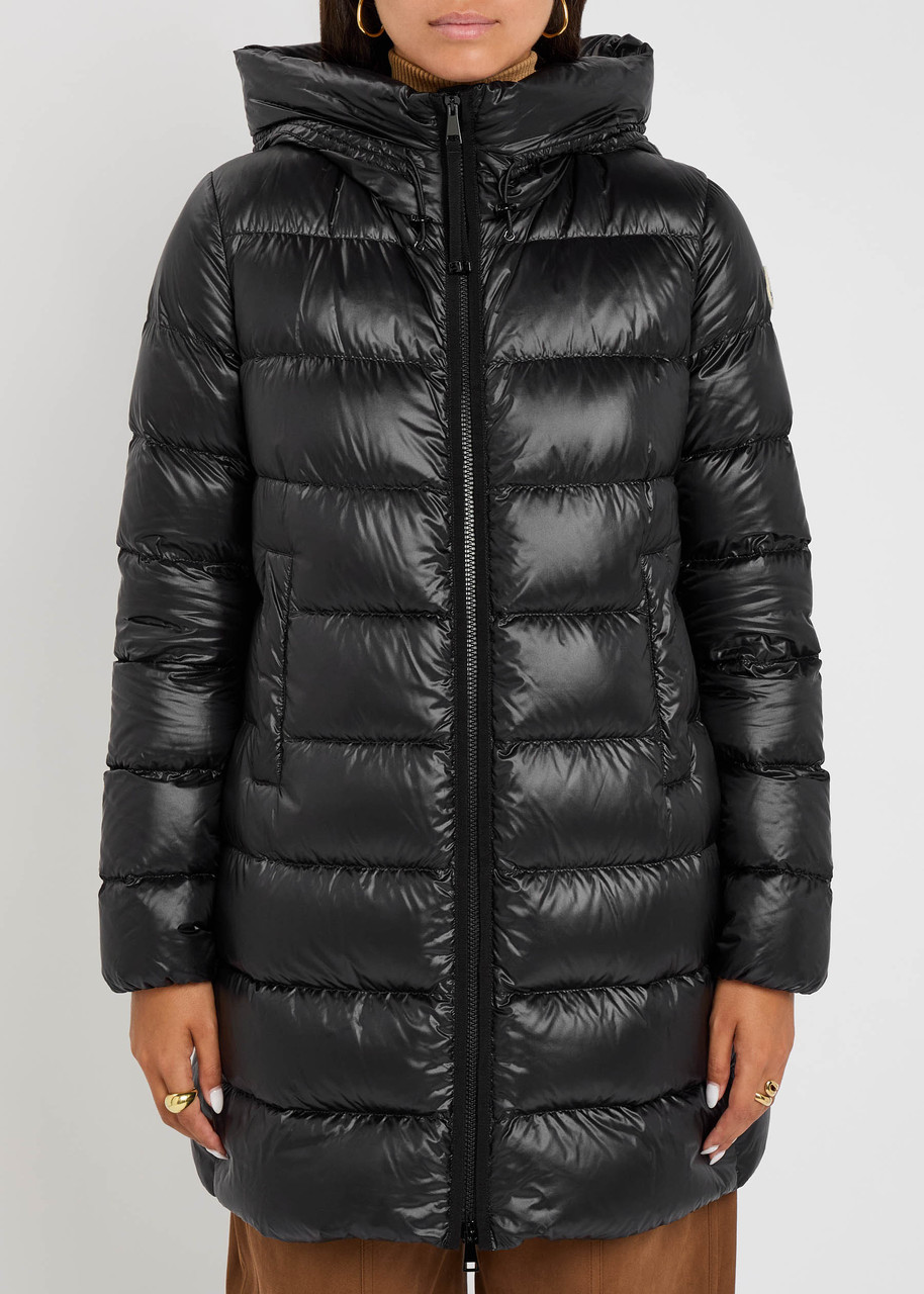 Moncler Suyenne Hooded Quilted Shell Parka In Black