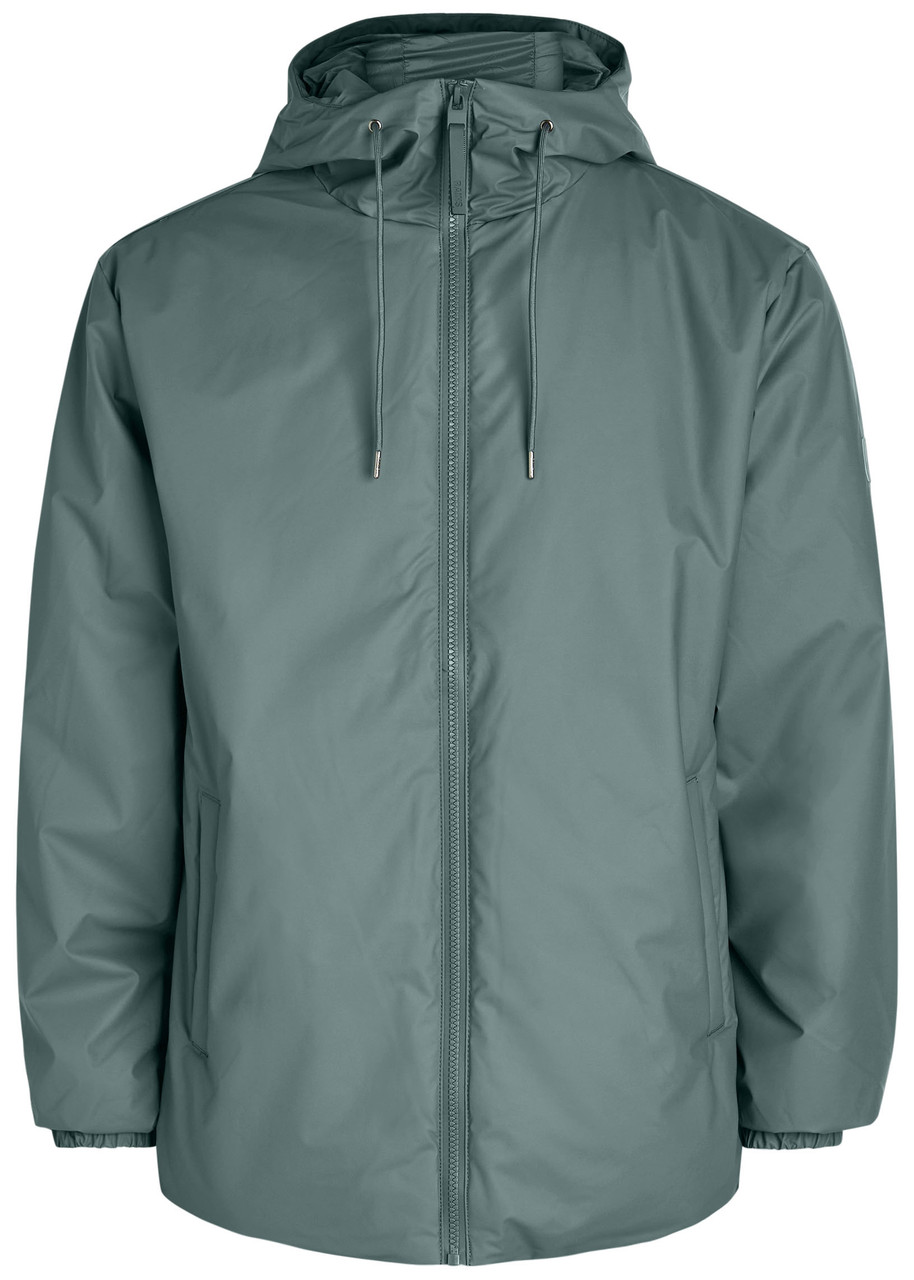 Rains Lohja Hooded Waterproof Jacket - Blue - XL