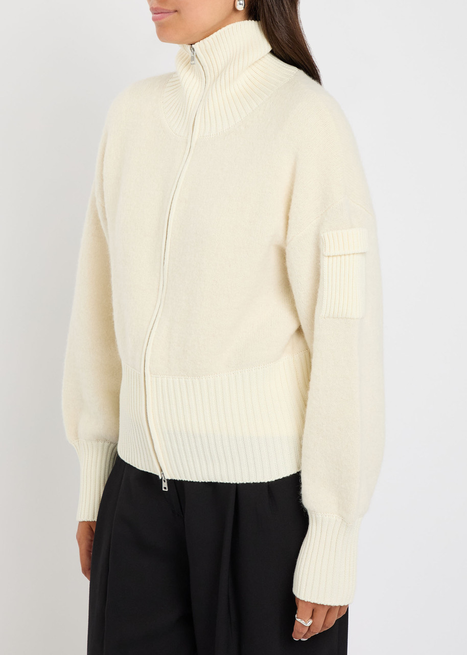  Canada Goose Sauble Alpaca-blend Cardigan - Cream - M (uk12 / M) 