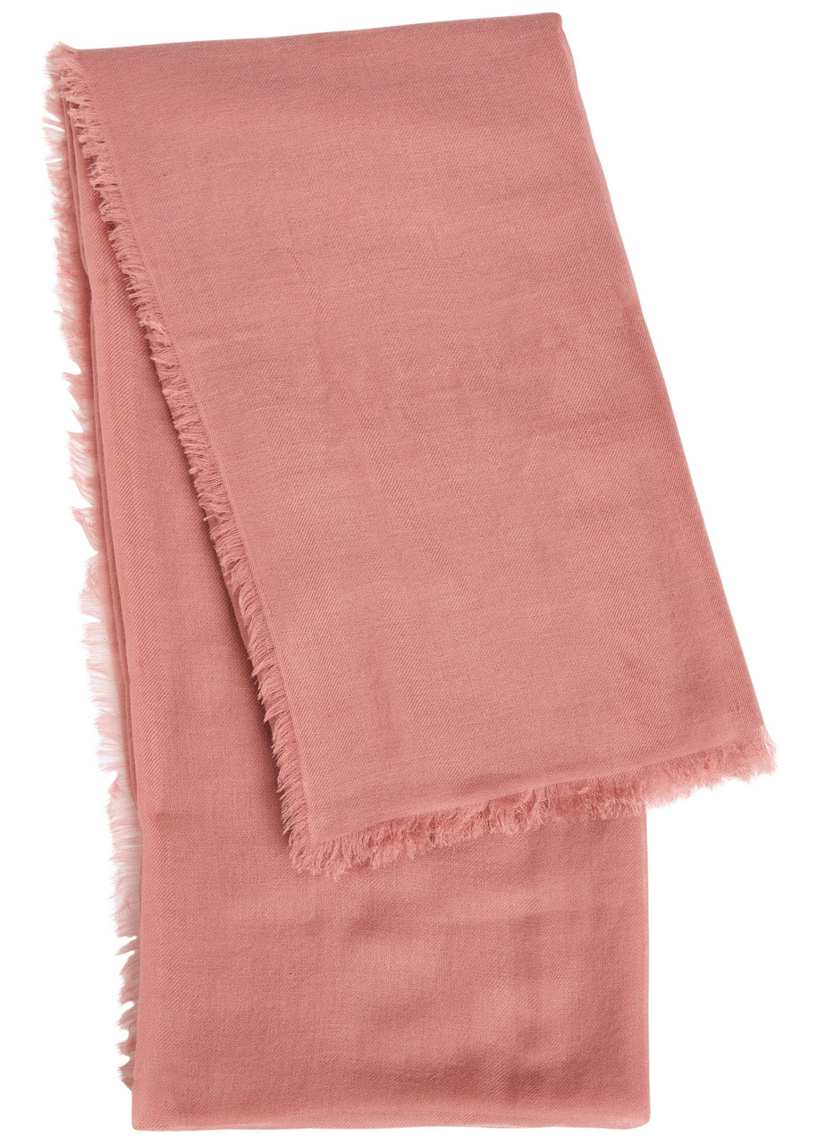 Ama Pure Cashmere Scarf - Brown - One Size