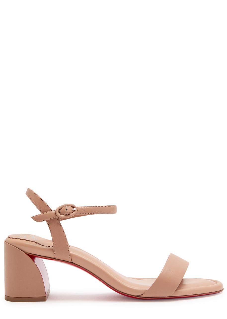 Christian Louboutin Miss Jane 55 Leather Sandals - Rose - 38 (IT38 / UK5)