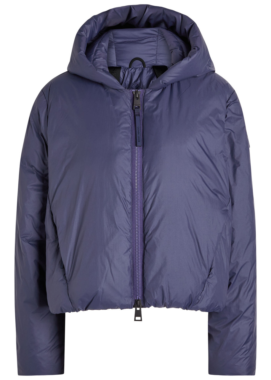 Canada Goose Elba Hooded Padded Nylon Jacket - Navy - L (UK14 / L)