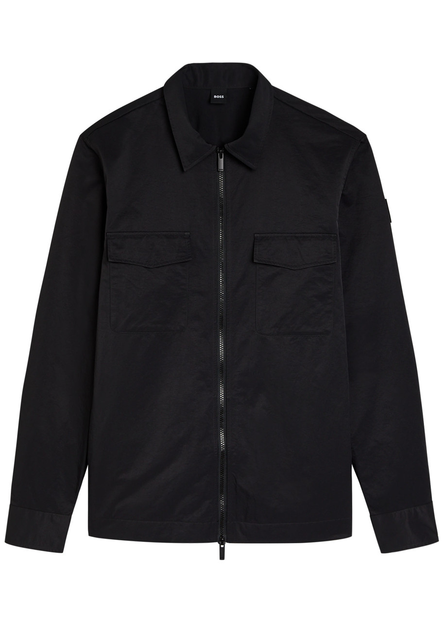 Hugo Boss Hugo Evalom Water Repellent Jacket In Black