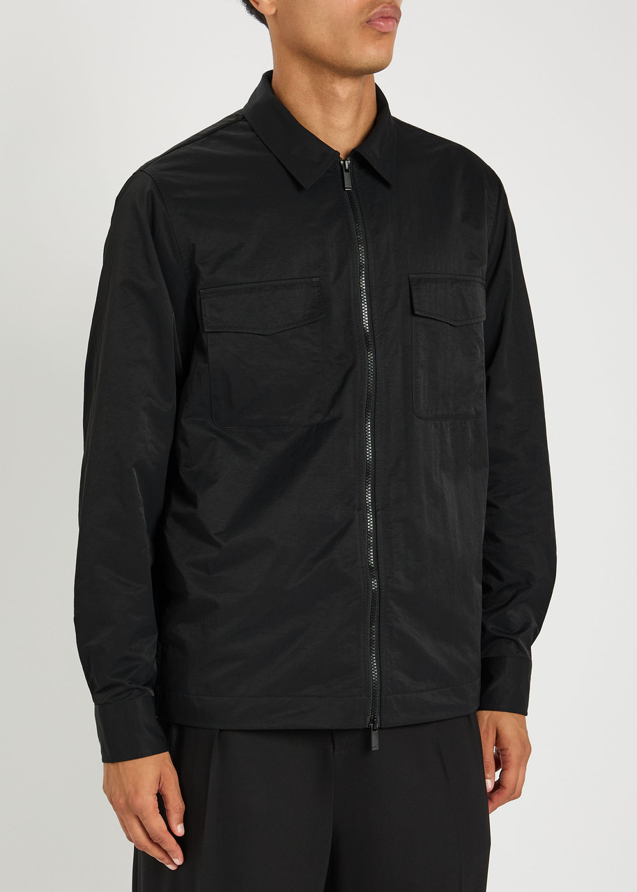 Hugo Boss Hugo Evalom Water Repellent Jacket In Black