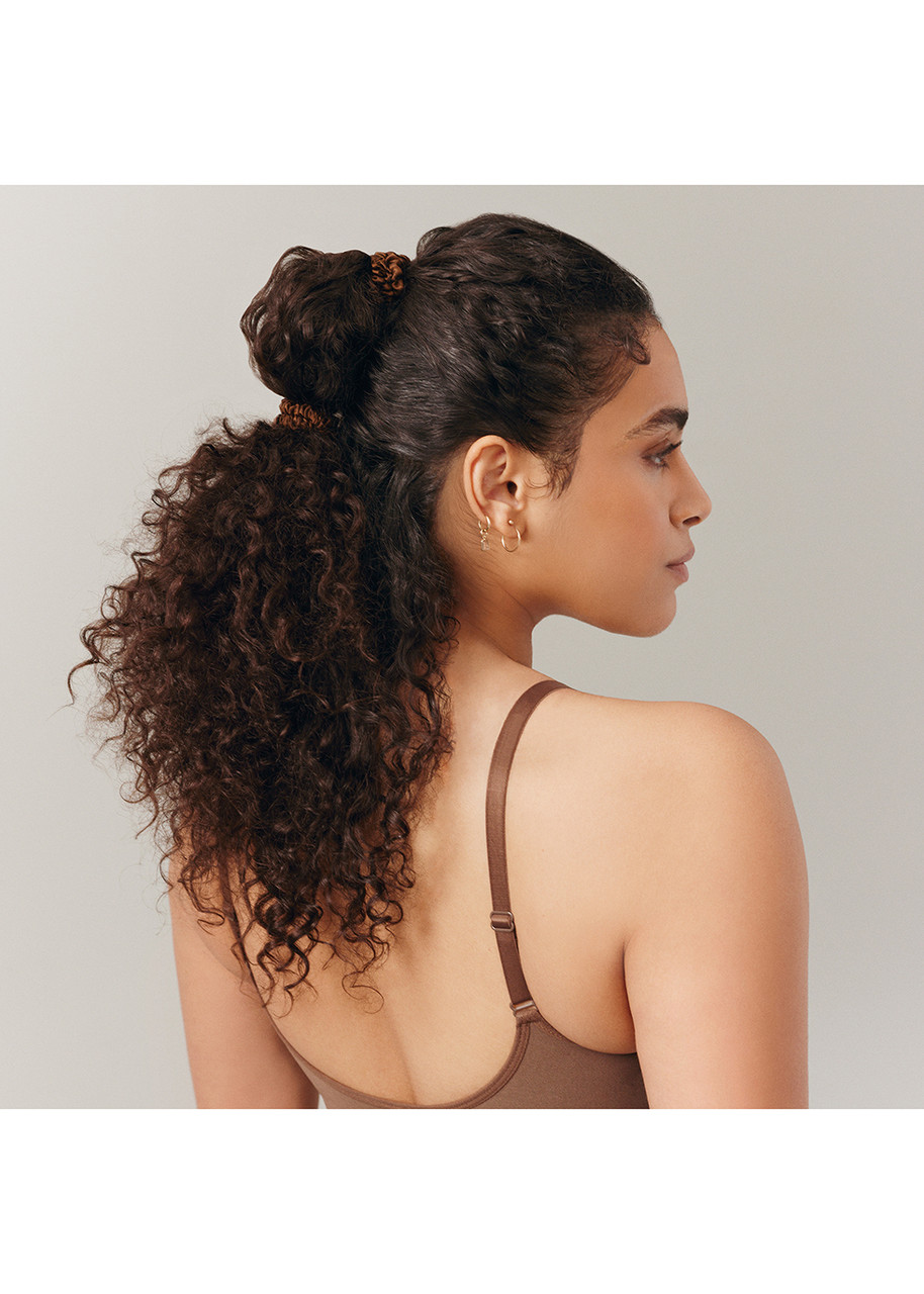 Slip Pure Silk Skinny Scrunchies – Dark Brown