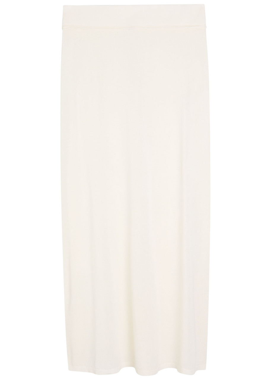 Toteme Fine-knit Maxi Skirt - White - M (UK12 / M)
