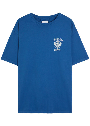RHUDE St Rhude printed cotton T-shirt | Harvey Nichols