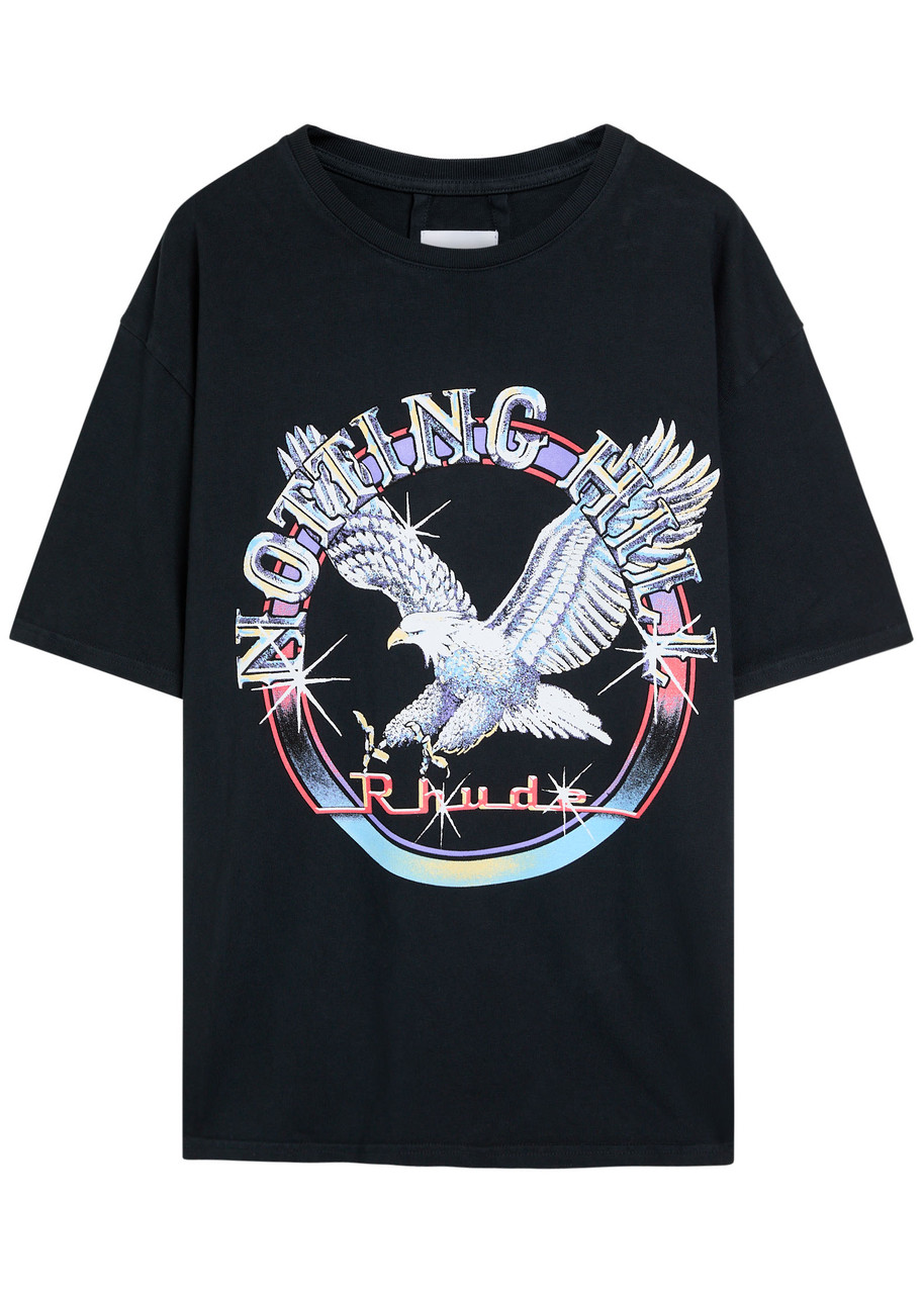 Rhude Notting Hill Eagle Graphic T-shirt In Black