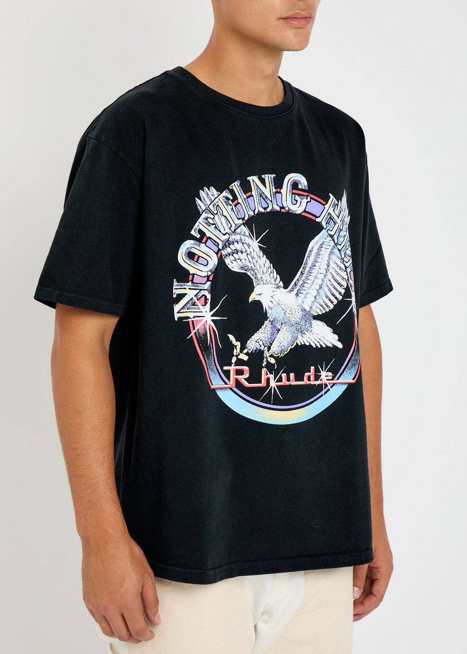 Rhude Notting Hill Eagle Graphic T-shirt In Black