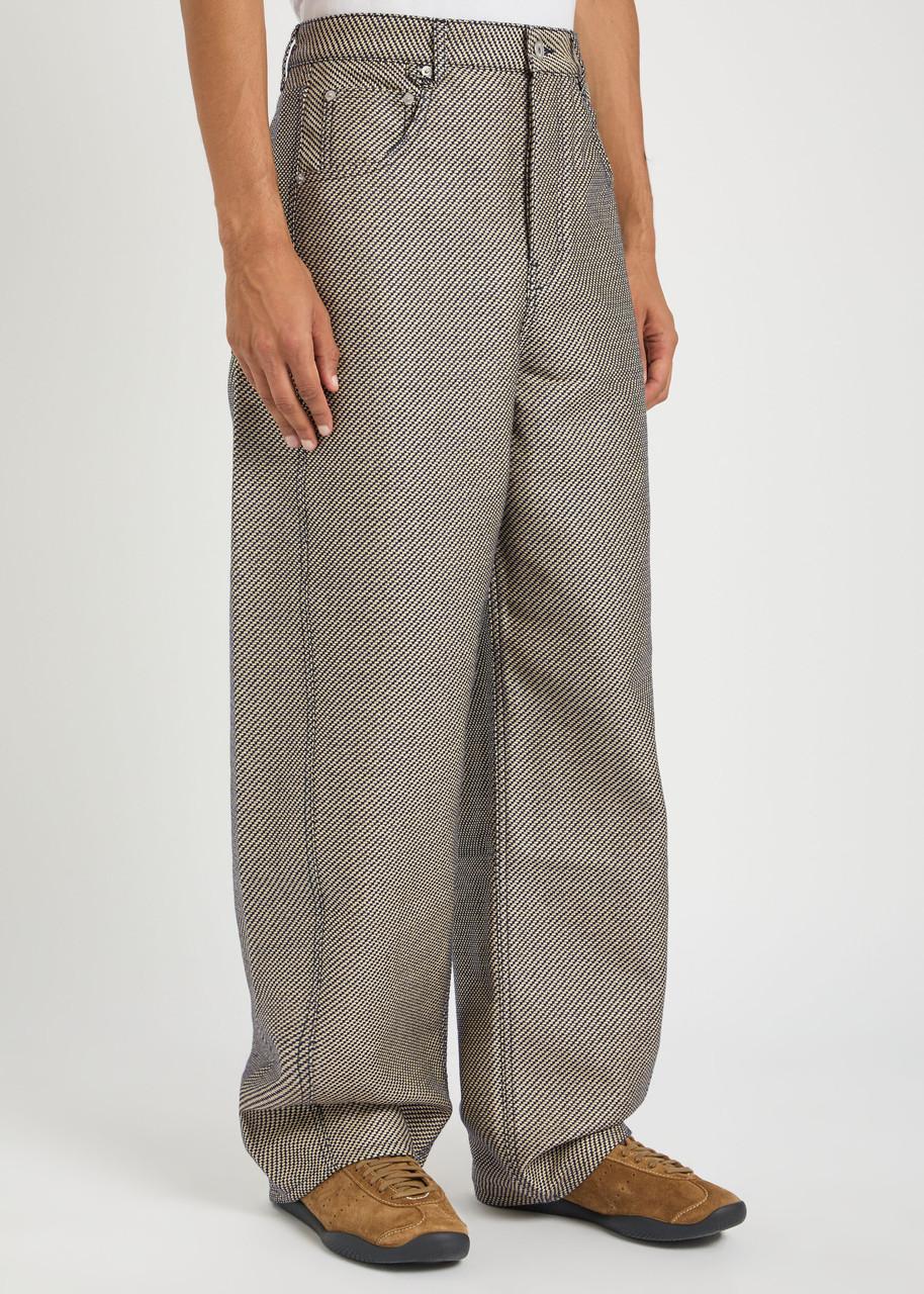 Jacquemus Casual Pants With Belt Loops In Brown
