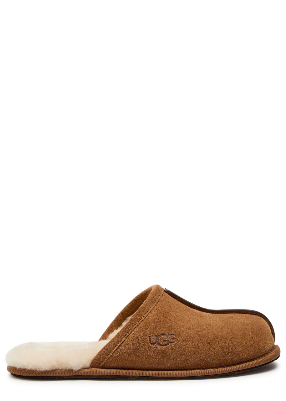 Ugg Scuff Slipper Fleece Lined Slippers In Brown