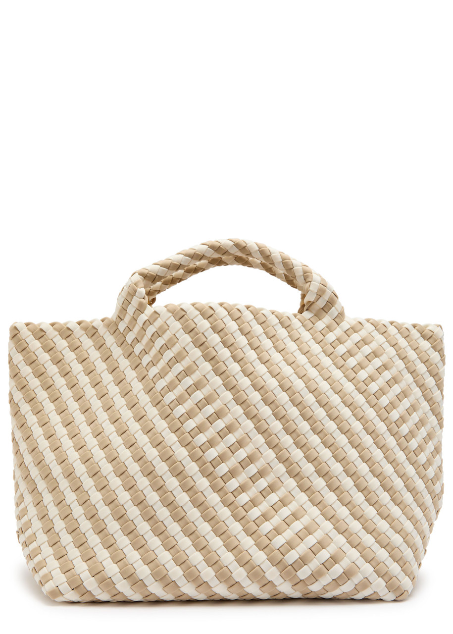 Naghedi St Barths Medium Woven Tote In White