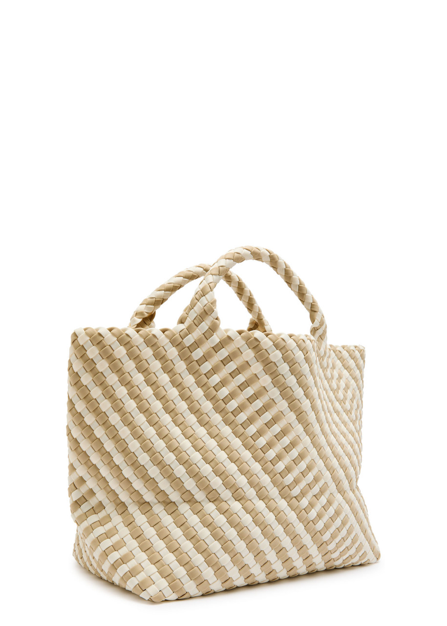 Naghedi St Barths Medium Woven Tote In White