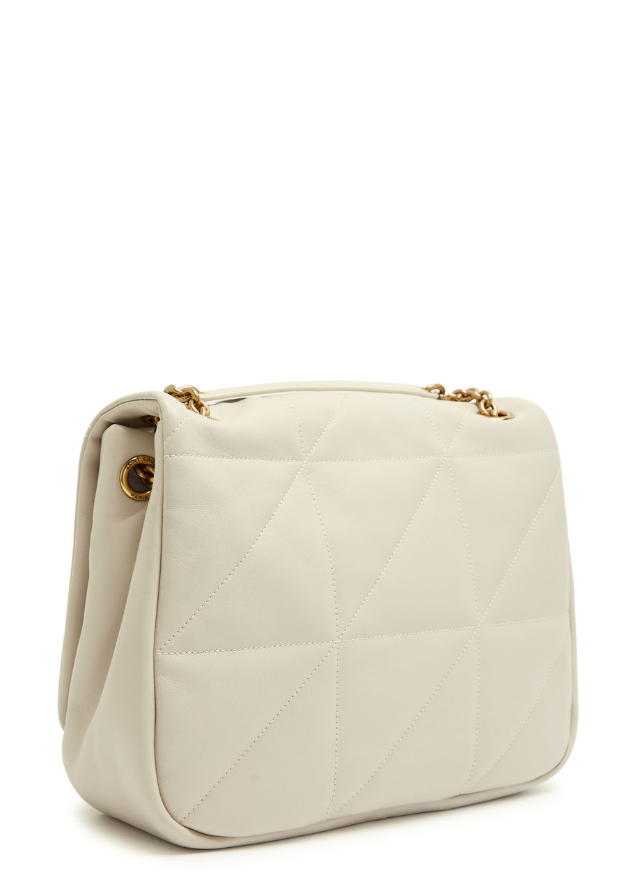 Saint Laurent Jamie 4.3 Medium Leather Shoulder Bag In White