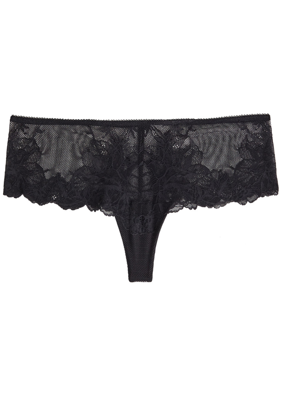 Wacoal Vivid Attraction Tulle Briefs In Black
