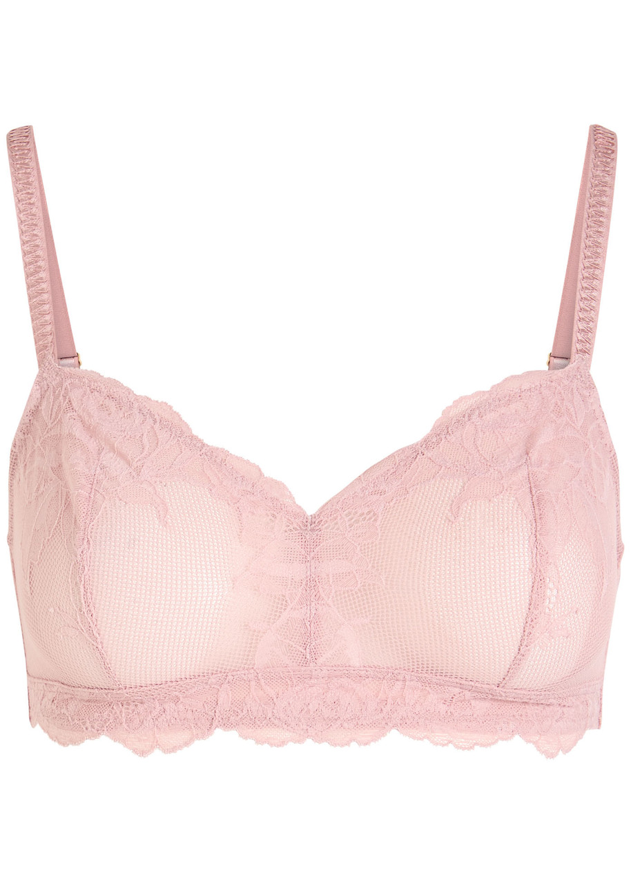 Wacoal Vivid Attraction Lace Bralette In Pink