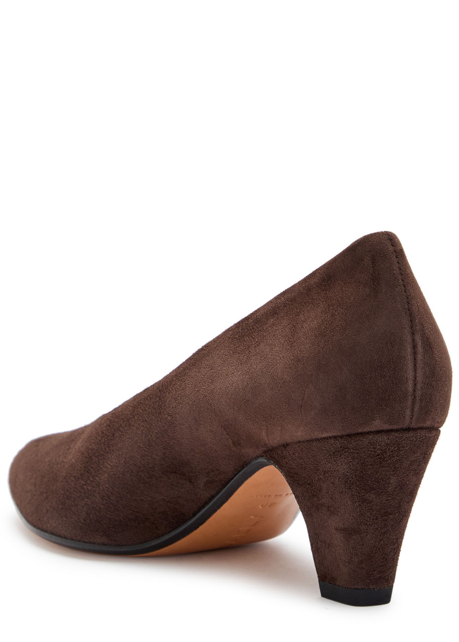 Bally Aline 55 Suede Pumps In Brown
