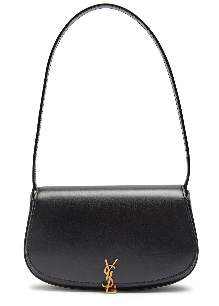 Saint Laurent Voltaire Mini Smooth Leather Shoulder Bag In Black