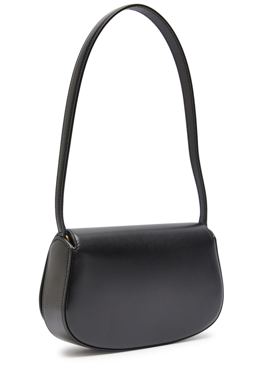 Saint Laurent Voltaire Mini Smooth Leather Shoulder Bag In Black