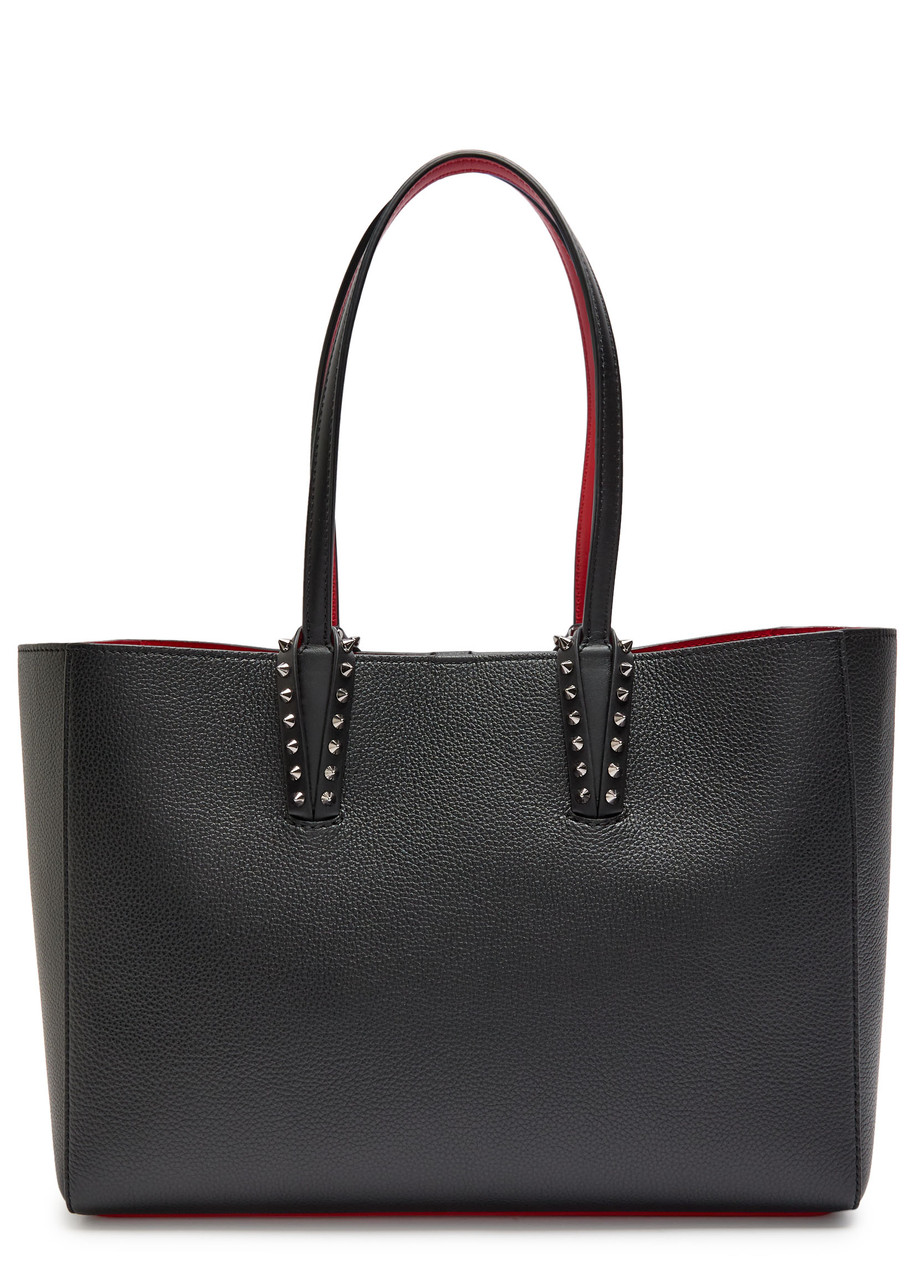 Christian Louboutin Cabata Small Leather Tote In Black