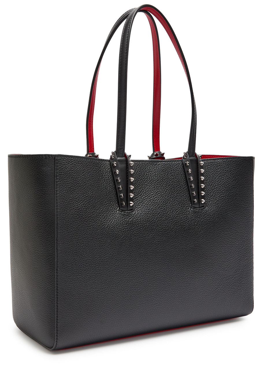 Christian Louboutin Cabata Small Leather Tote In Black