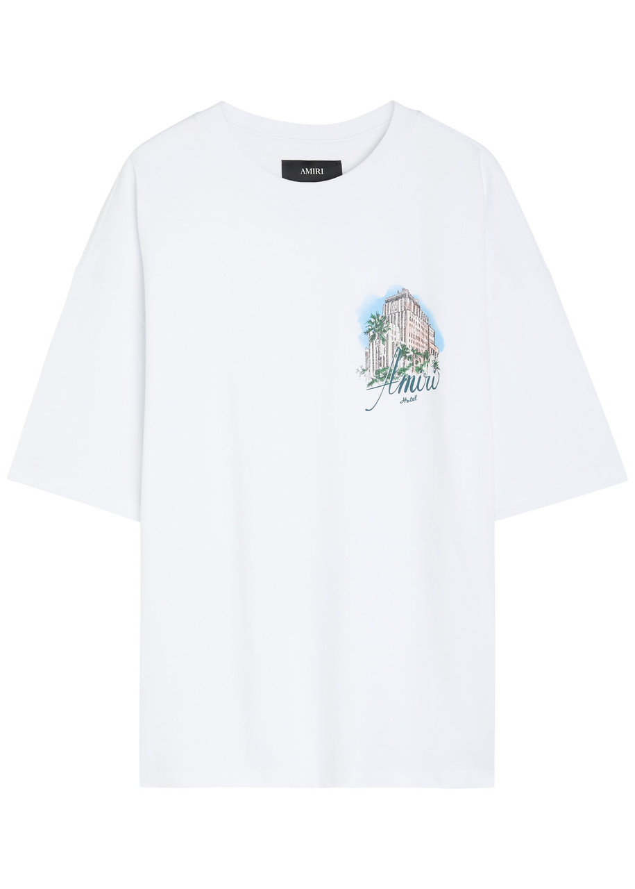 Amiri Graphic-print Drawstring T-shirt In White