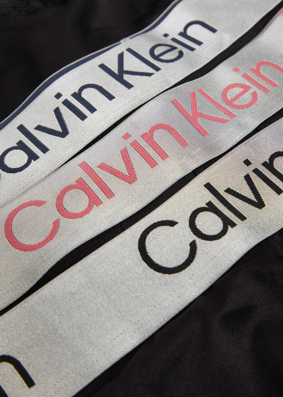 Calvin Klein Brushed Microfibre Stretch-jersey Boxer Briefs In Black