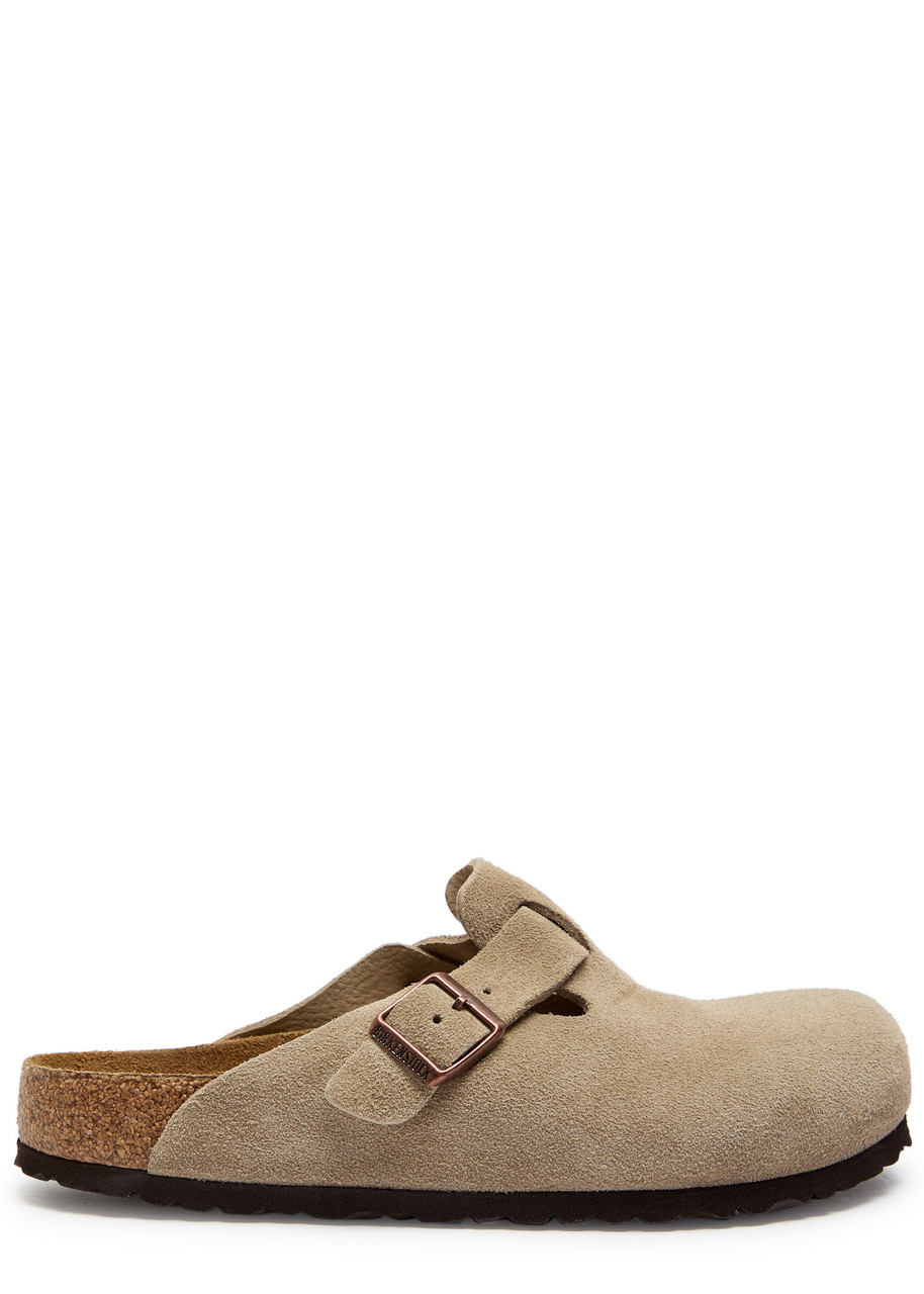 Birkenstock Boston Brushed Suede Clogs - Taupe - 42 (IT42 / UK8)