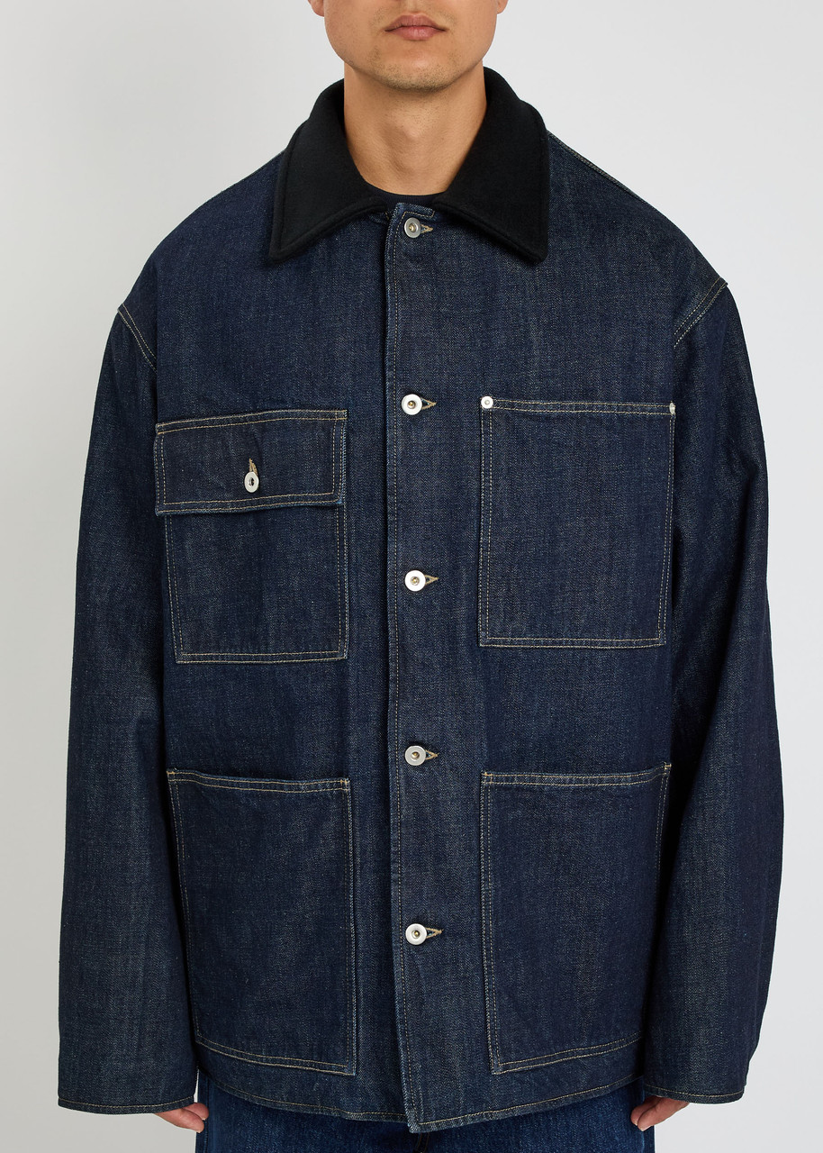  Jil Sander Oversized Denim Jacket - Dark Blue - 50 (uk40 / L) 