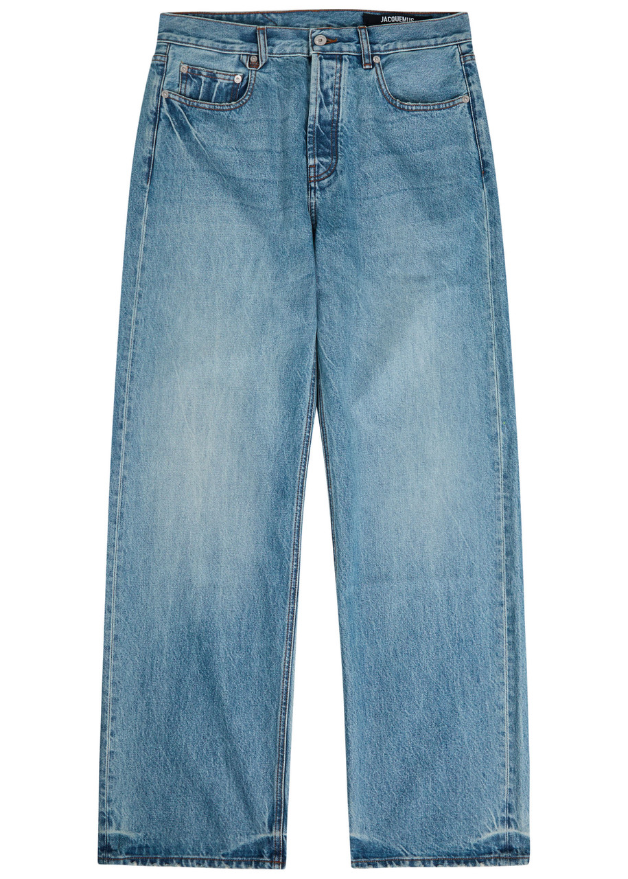 Jacquemus Le De-nîmes Droit Straight-leg Jeans In Blue