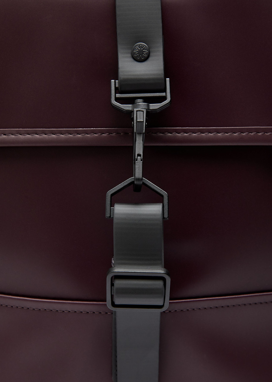  Rains Mini Waterproof Backpack - Burgundy - One Size 