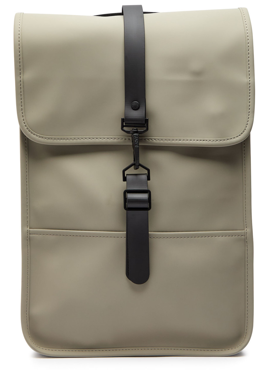 Rains Mini Rubberised Backpack In Green