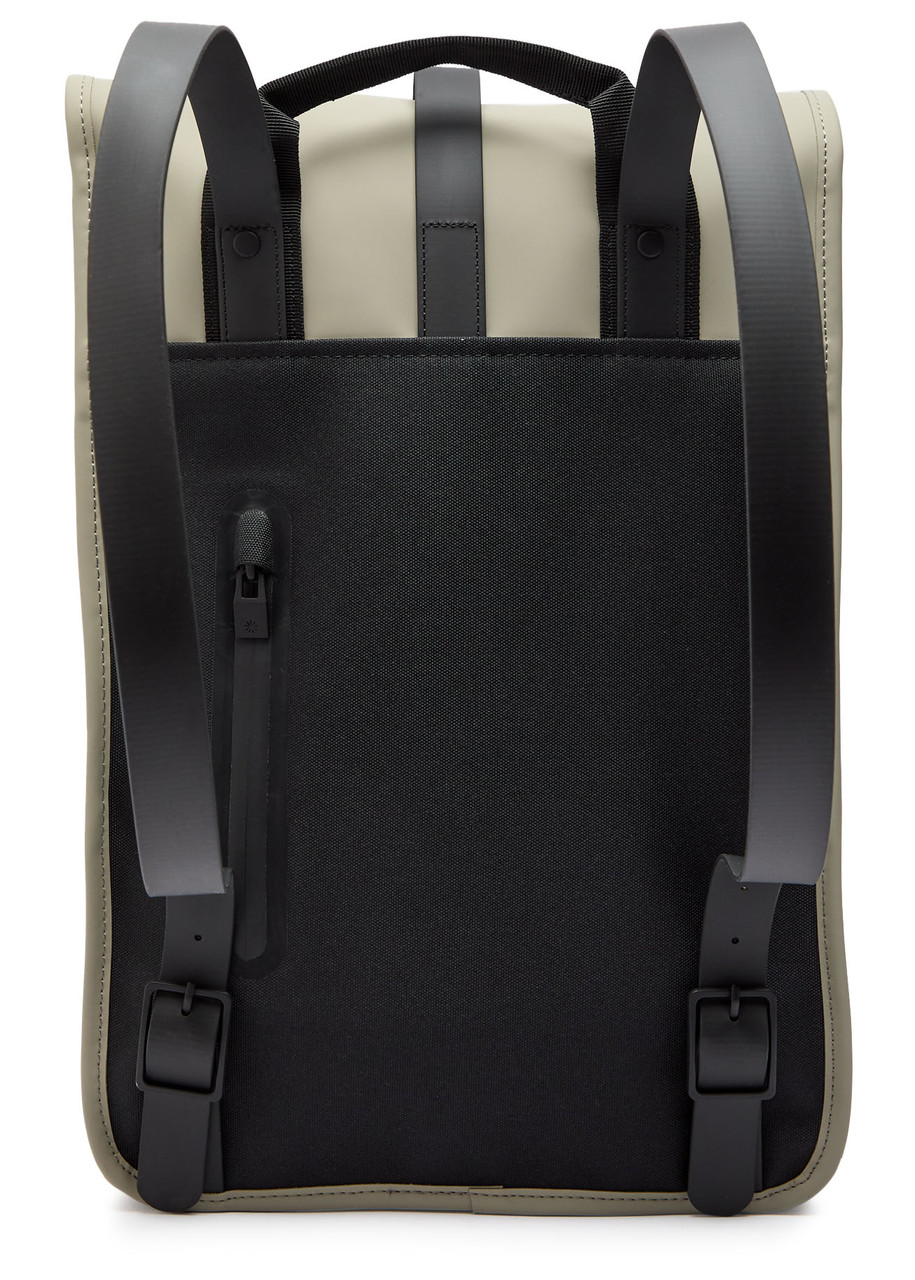Rains Mini Rubberised Backpack In Green