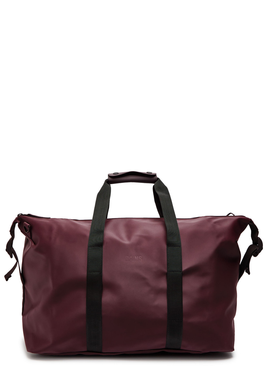 Rains Hilo Weekend Rubberised Holdall In Burgundy