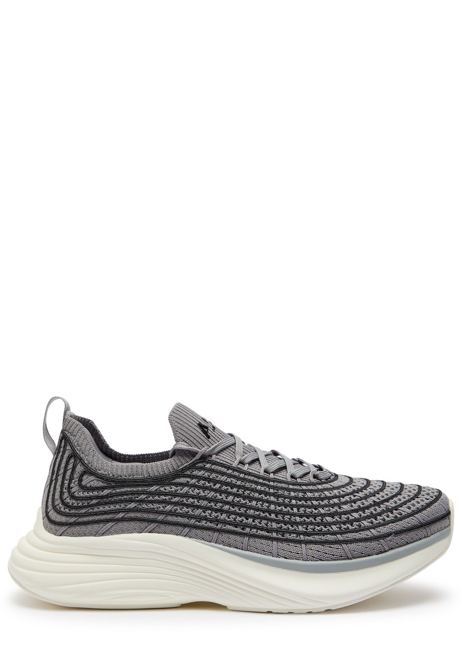 Apl Athletic Propulsion Labs Athletic Propulsion Labs Techloom Zipline Knitted Sneakers In Gray