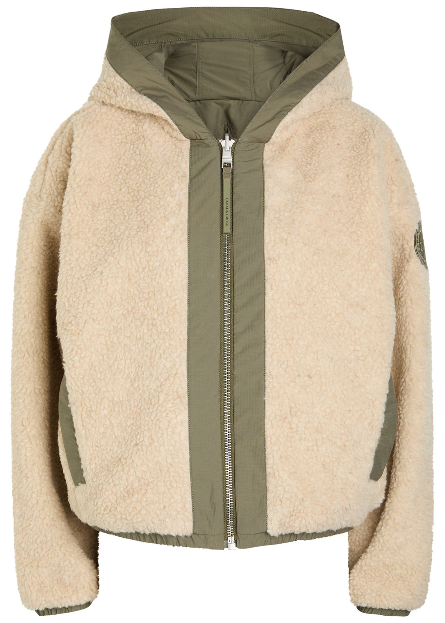 Canada Goose Alberni Reversible Fleece Bomber Jacket In Brown