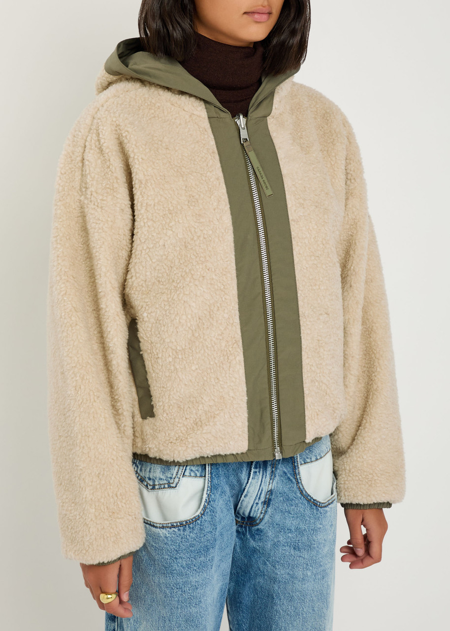 Canada Goose Alberni Reversible Fleece Bomber Jacket In Brown