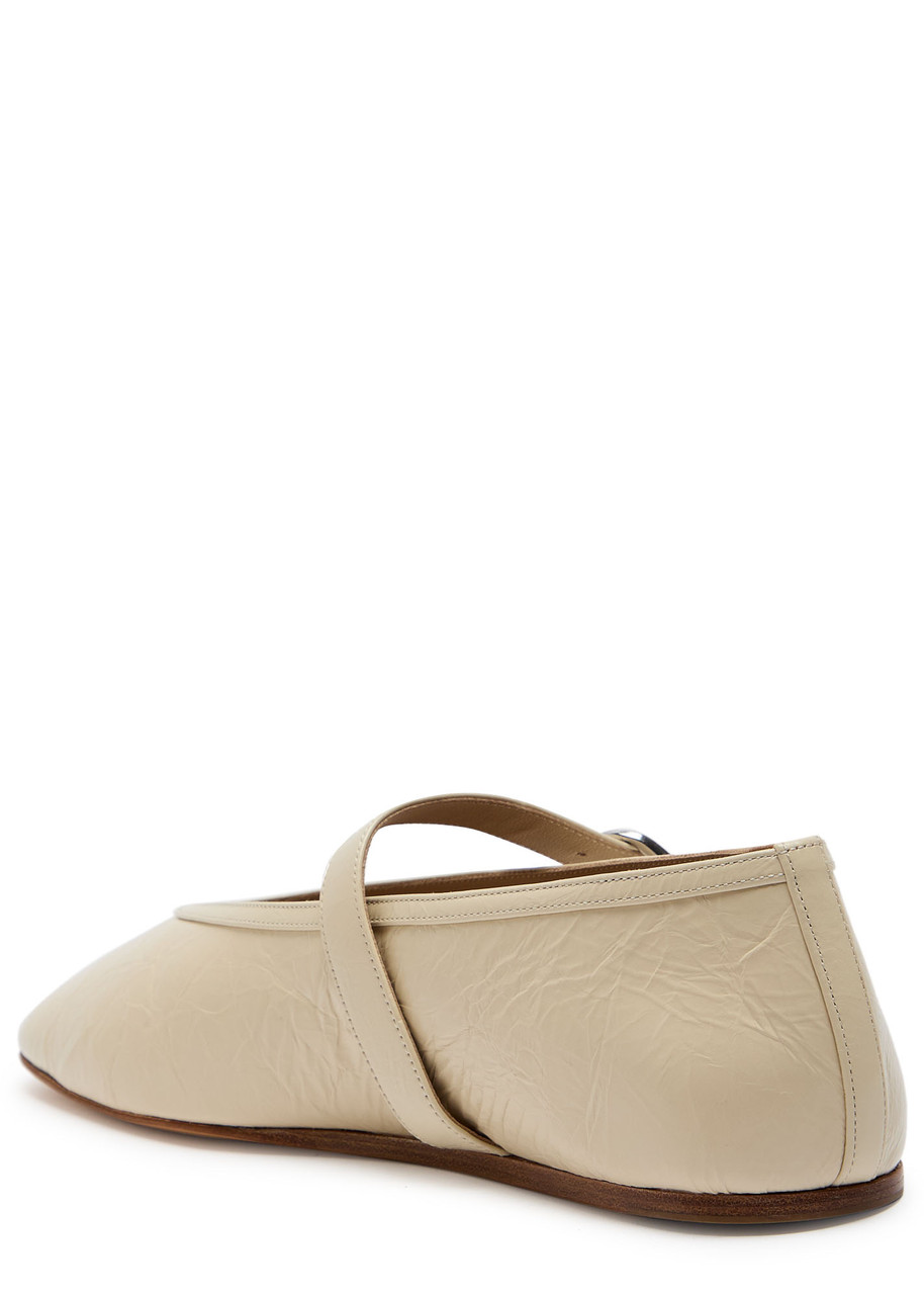 Le Monde Beryl Stella Patent Leather Ballet Flats In Nude