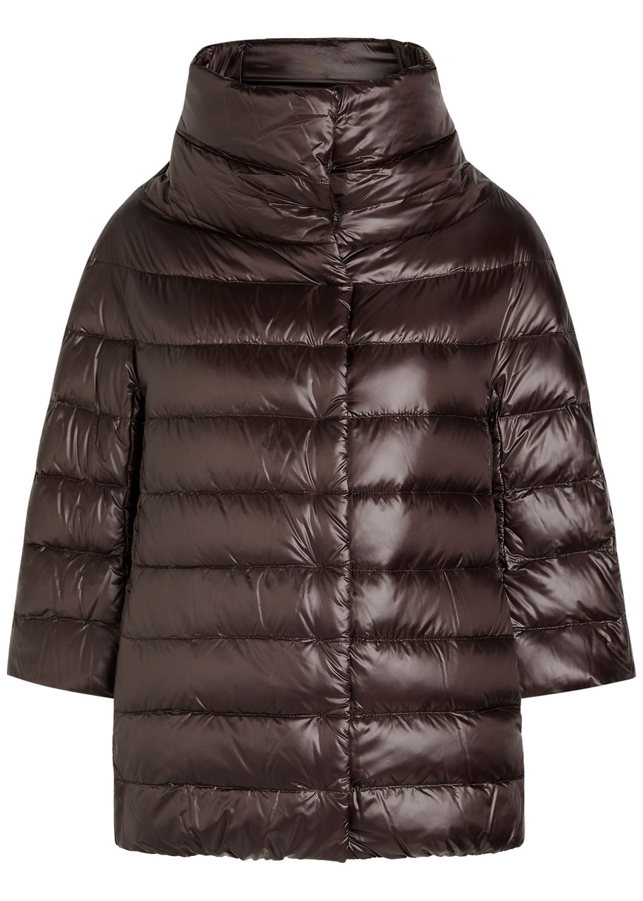 Herno Brown Sofia Down Jacket In Brown