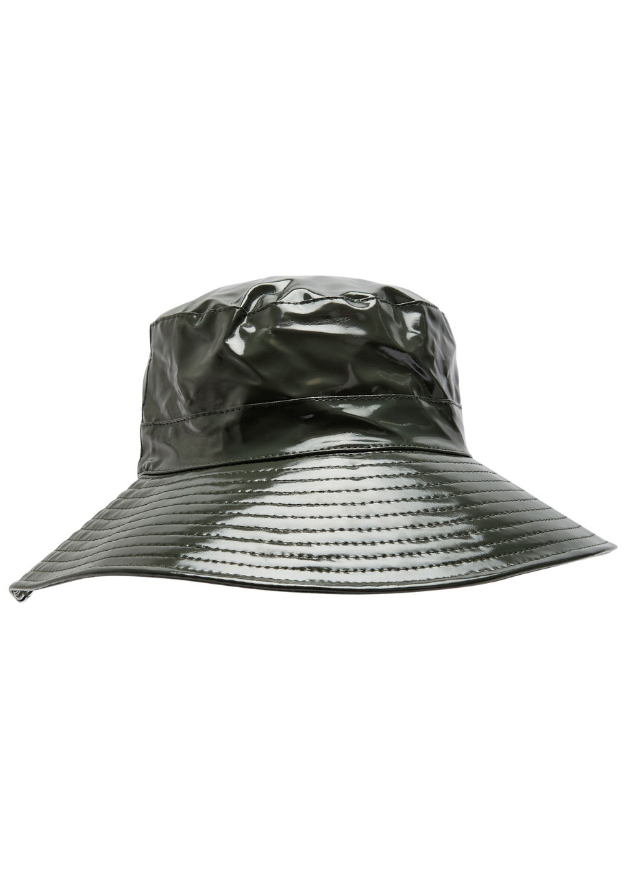 Rains Boonie Rubberised Bucket Hat In Green