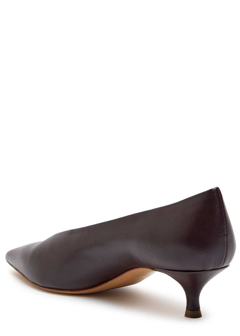 Le Monde Beryl Kitten Heel Pointed Toe Pumps In Purple