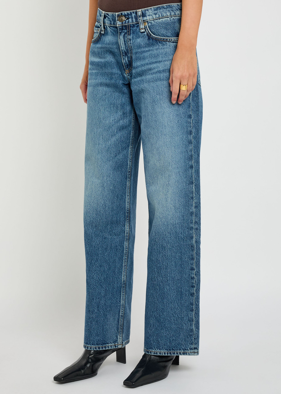 Rag & Bone Saige Straight-leg Jeans In Blue