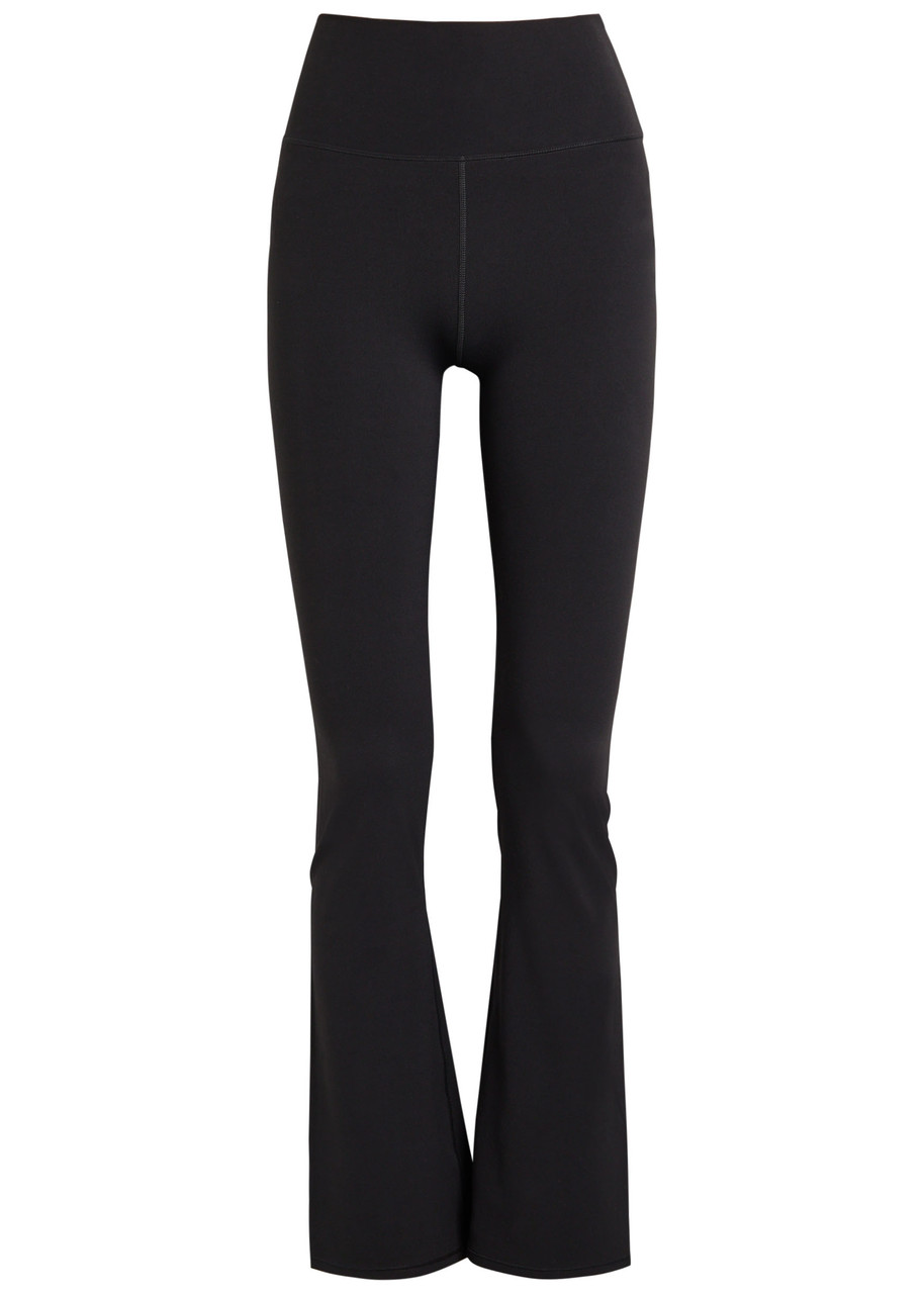 Vuori All The Feels Flared Stretch-jersey Leggings In Black