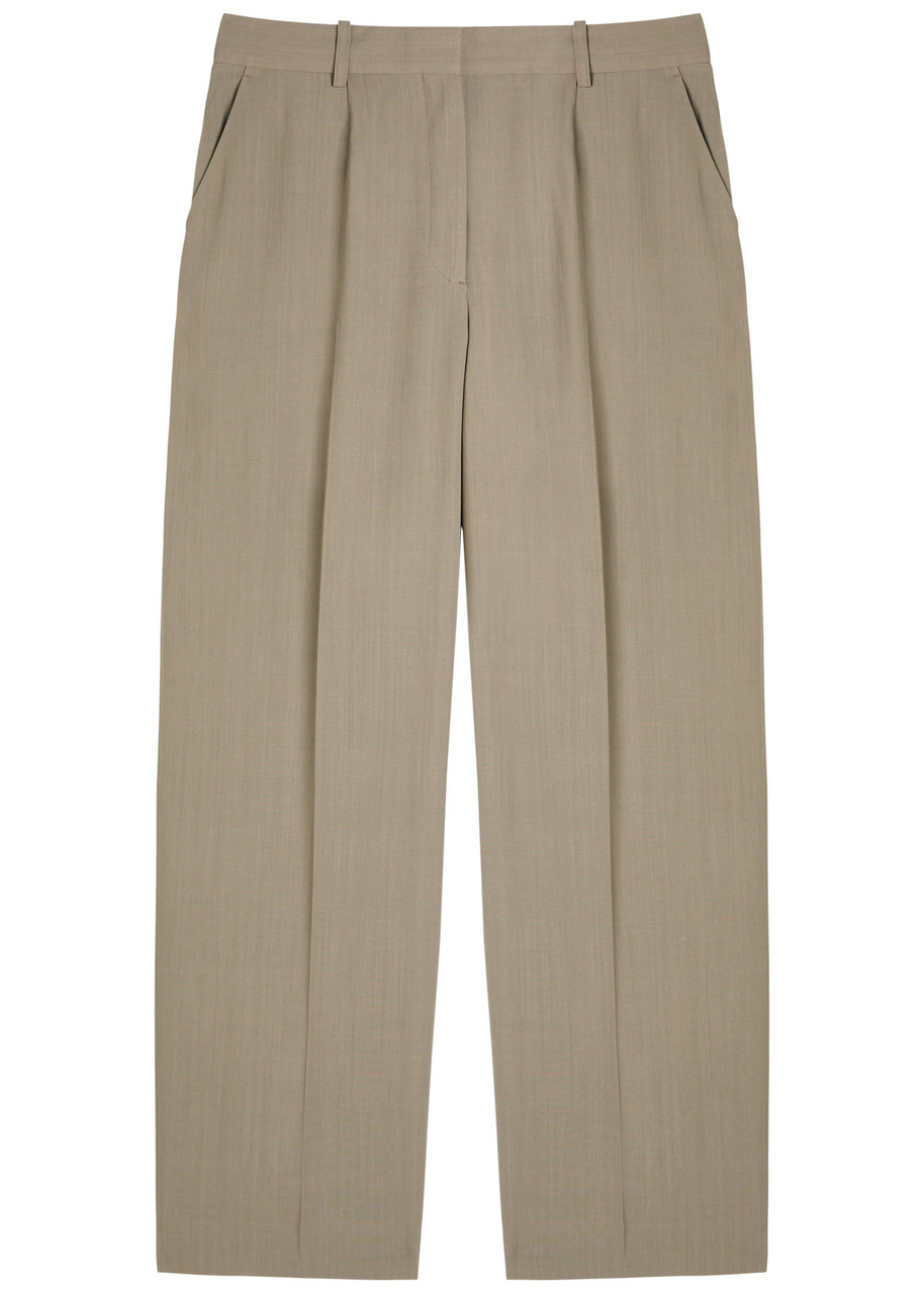 Totême Toteme Wide-leg Trousers In Gray