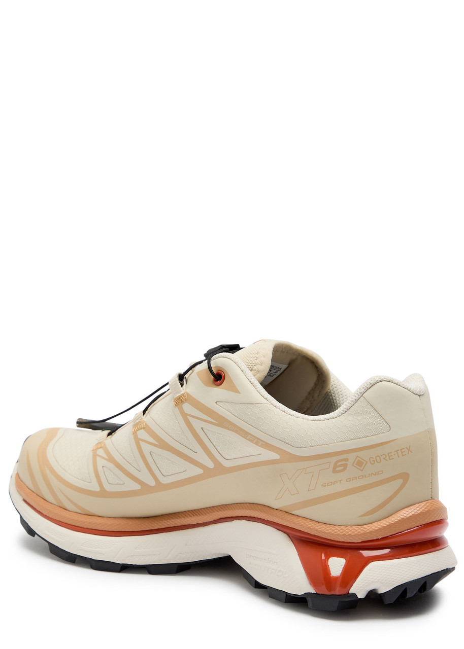 Salomon Xt-6 Gtx Panelled Mesh Sneakers In Neutral