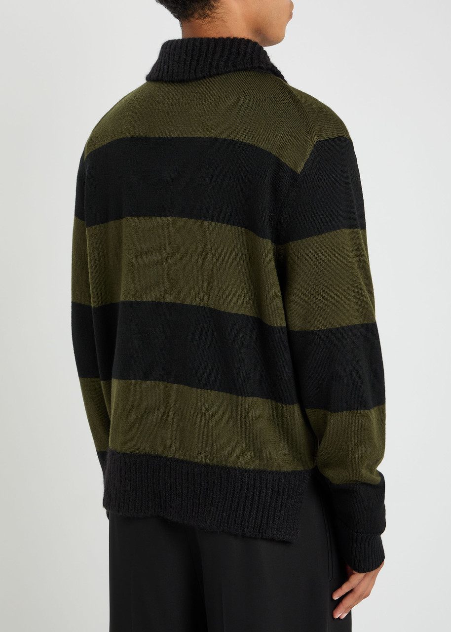  Simone Rocha Striped Wool Cardigan - Multicoloured 1 - L 