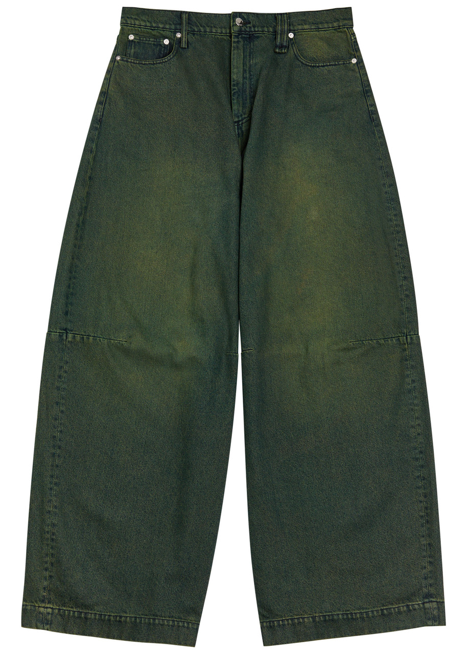 Simone Rocha Darted Wide-leg Jeans In Multi