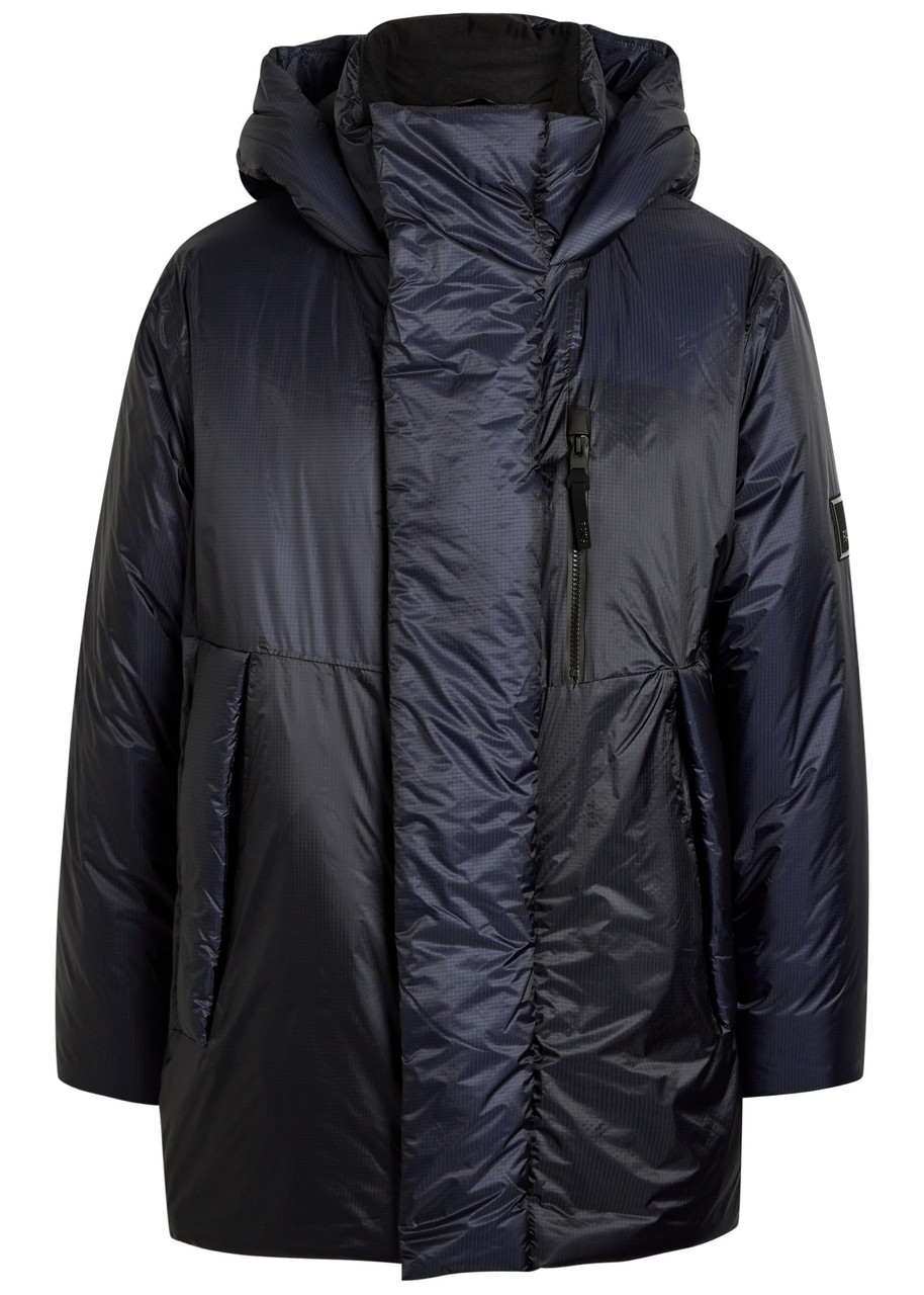 Rains Torna Padded Shell Jacket In Blue