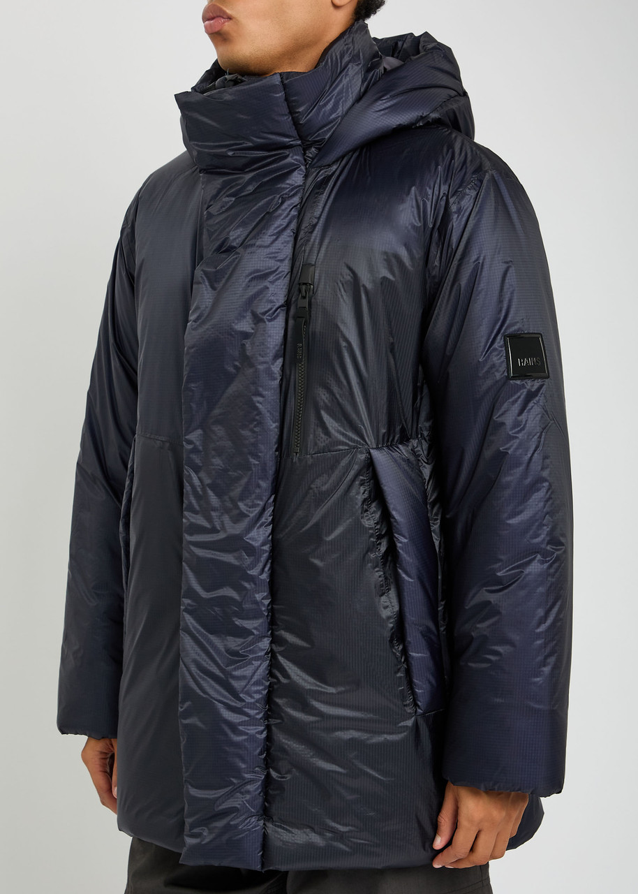 Rains Torna Padded Shell Jacket In Blue